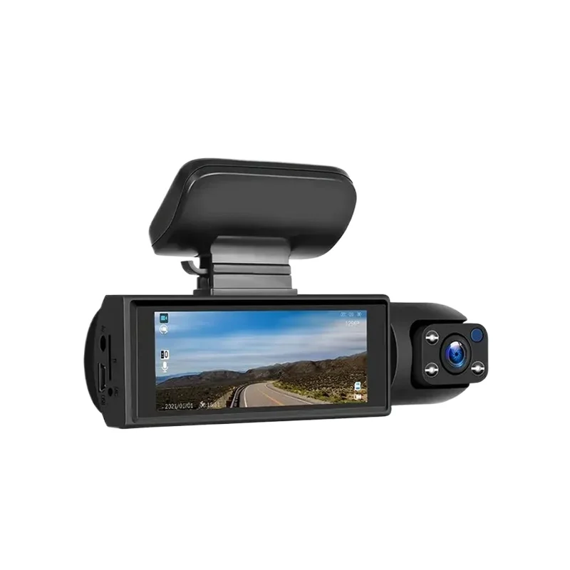 Car DVR, dual lens, high definition, interior and rear of the car, dual recording all-in-one machine, wide-angle night vision