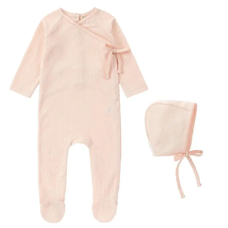 

3Pcs Newborn Gift Baby Birthday Baptism Rompers Boys Girls Boutique Romper Infant Jumpsuit + Hat + Blanket