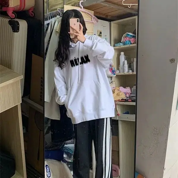 

Хлопковые толстовки с капюшоном, осенняя одежда, женская подкладка, евро-американские лоскутные топы с большими карманами, высококачественные забавные осенние мягкие топы