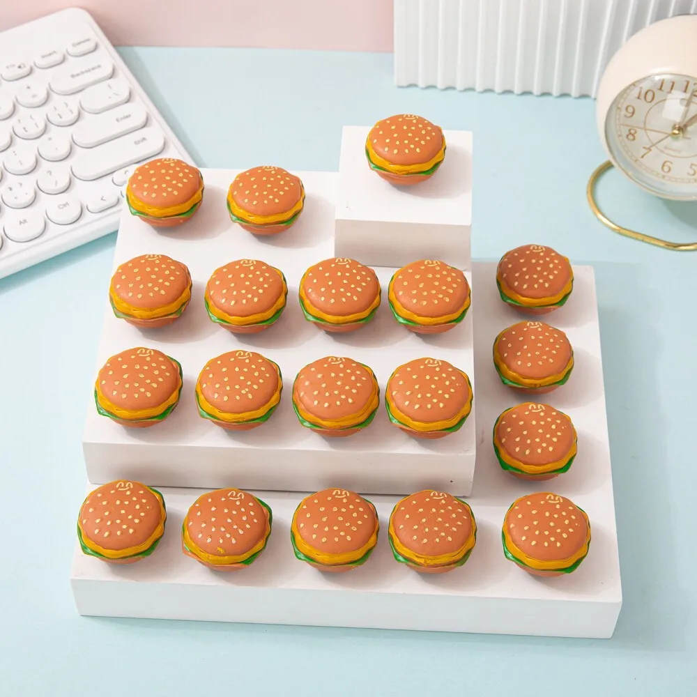 รถของเล่นมินิเบอร์เกอร์แบบดึงกลับสำหรับเด็ก ของเล่นบทบาทสมมติสร้างสรรค์ธีมอาหาร ของขวัญสำหรับเด็กวัยหัดเดินและเด็กเล็ก 124