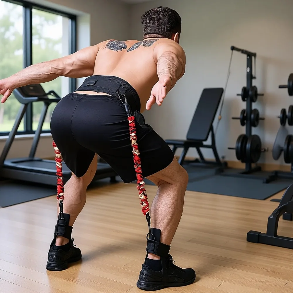 

Тренажер для вертикального прыжка с эспандерами для волейбола, баскетбола, домашнего спортзала, регулируемый, портативный