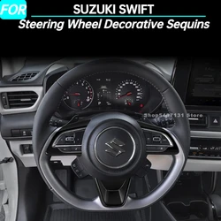 Car Steering Wheel Decorative Sequins for SUZUKI SWIFT Interior Accessories 2024