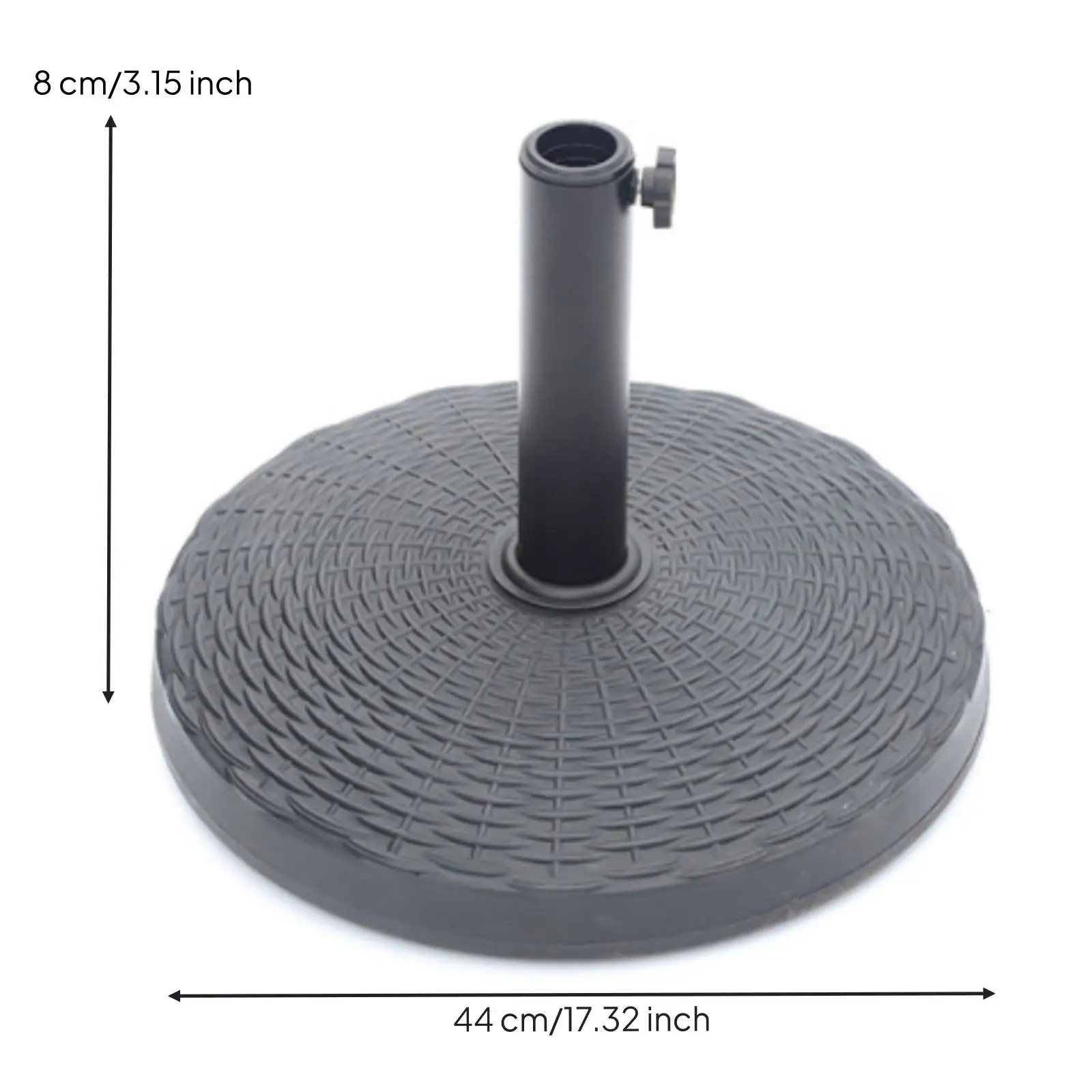 Patio Parasol Umbrella Base Water Fillable Weighted Stand for Beach Market Garden Shade Support