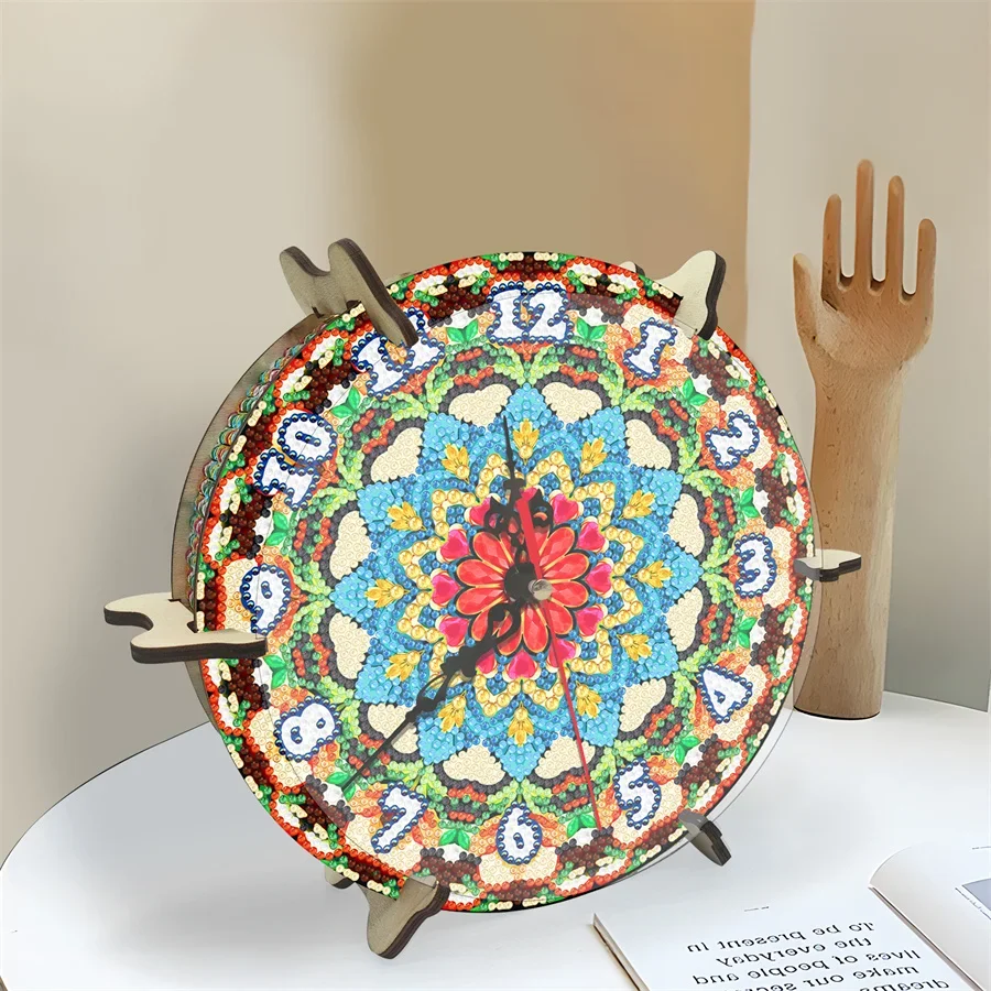 round desk table clock New style Gifts Diamond Painting Kits Drill DIY Crystal Rhinestone Mosaic Art Craft Home Decor Supplies