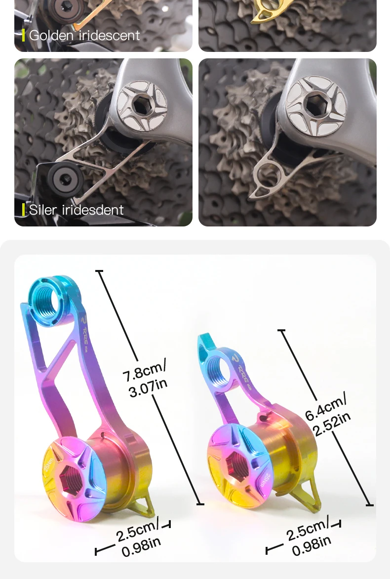 RRSKIT Fahrrad Titanlegierung UDH Rahmen Schaltauge Fahrrad UDH Schaltwerk-Halterung Universal Schaltauge – Detail 10