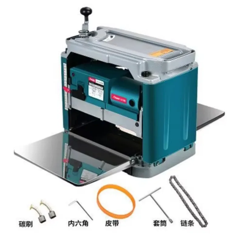 1850W Hoge Kwaliteit Houtbewerking Automatische Voeden Schaafmachine Mini Bench Dikte Draagbare Tafelmodel Hout Schaafmachine