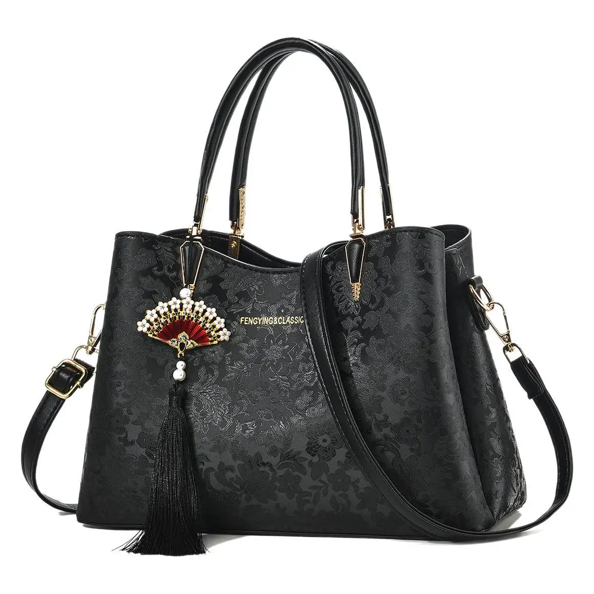 

Ladies' handbag, fashionable printed large capacity mother bag, simple commuting shoulder bag