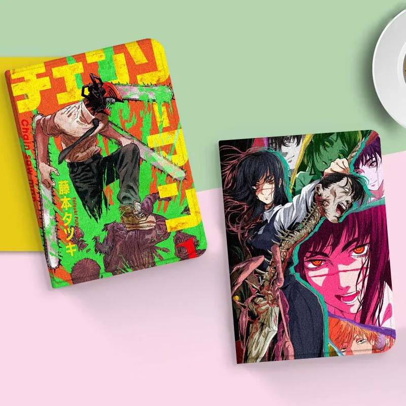 

Art Anime Chainsaw Man For Xiaomi Redmi Mi Pad 4 5 6 6s 7 8 SE Pro 2 11 Plus Max 12.4 11 11.2 12.5 8.7 inch Tablet Case