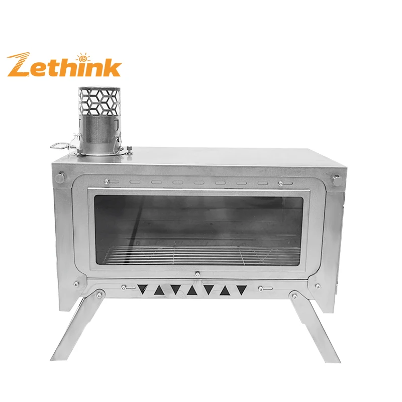 Wt-Dream Titanium Alloy Tent Stove Multi-Functional Outdoor Wood-Burning Grill Barbecue Oven For Camping & Hiking Hiker's Dream