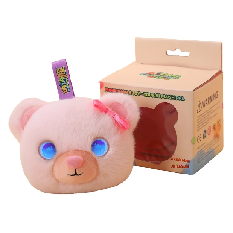 AI Interactive Talking Plush Toy Emotional Companion Teddy Bear Couple Style Kids Doll Portable Bag Decor For Kids Adults
