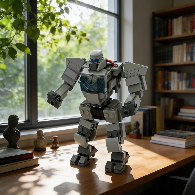 

216pcs MOC Mecha Man Dispatch Model Building Blocks Creative DIY Gift Display Decor Assemble Premium Adult Kids Desk Home Toy
