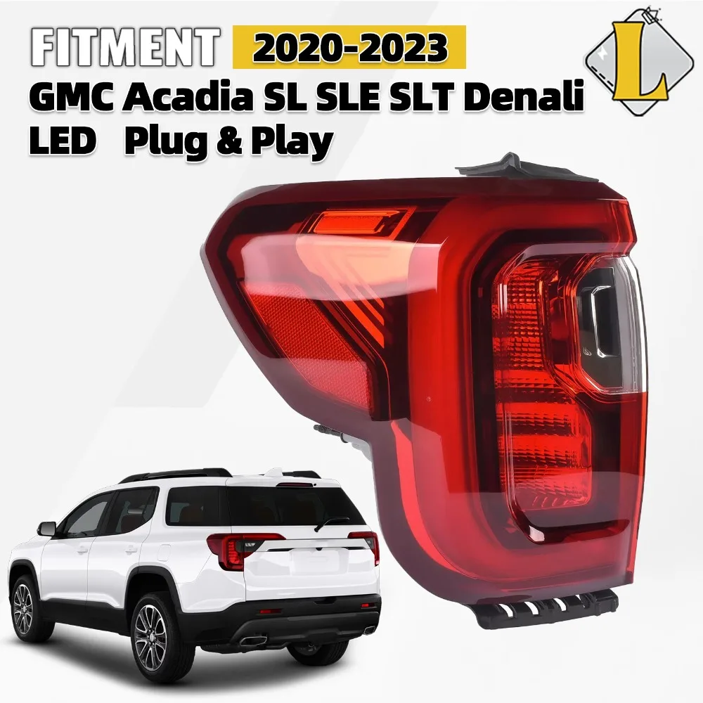 

Для GMC Acadia 2020-2023 годов выпуска, модель Denali SL SLE SLT, внешний левый задний фонарь (сторона водителя) со светодиодами