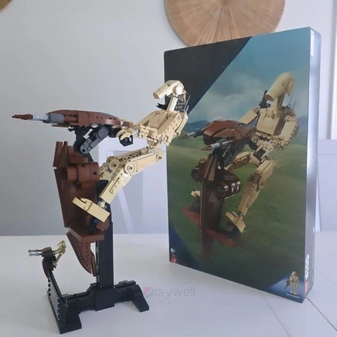 1088 Uds 2025 nuevo daño de batalla con bloques de construcción STAP Robot Alien modelo ladrillos montar regalo creativo para niños A