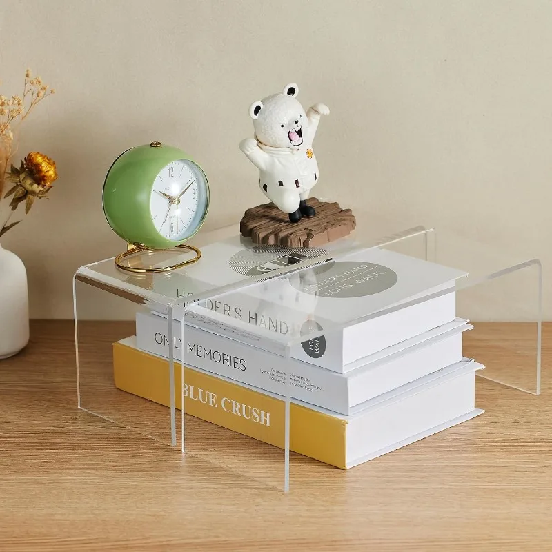 Acrylic Storage Rack  Shoe Bag U-shaped Height Increasing Rack Handmade Display Rack Desktop Clothes Cabinet Layered Partition