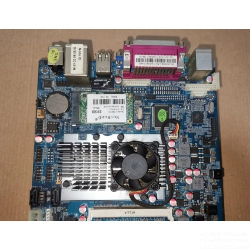 ATOM D525 DC 12V main board COM2 industrial control, cash register, dual screen, round hole 5.5 * 2.5