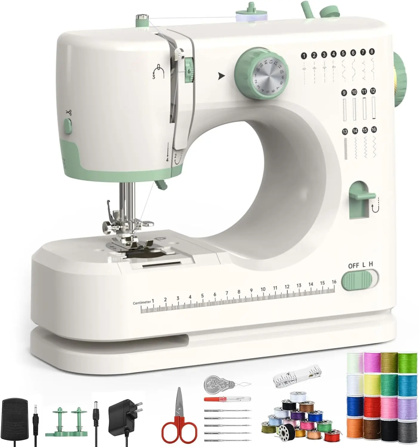 

Sewing Machine for Beginners,Double Needle Sewing Machine for Adults,16 Strings of Weaving Dreams,Adjustable Sewing Speed,Suitab