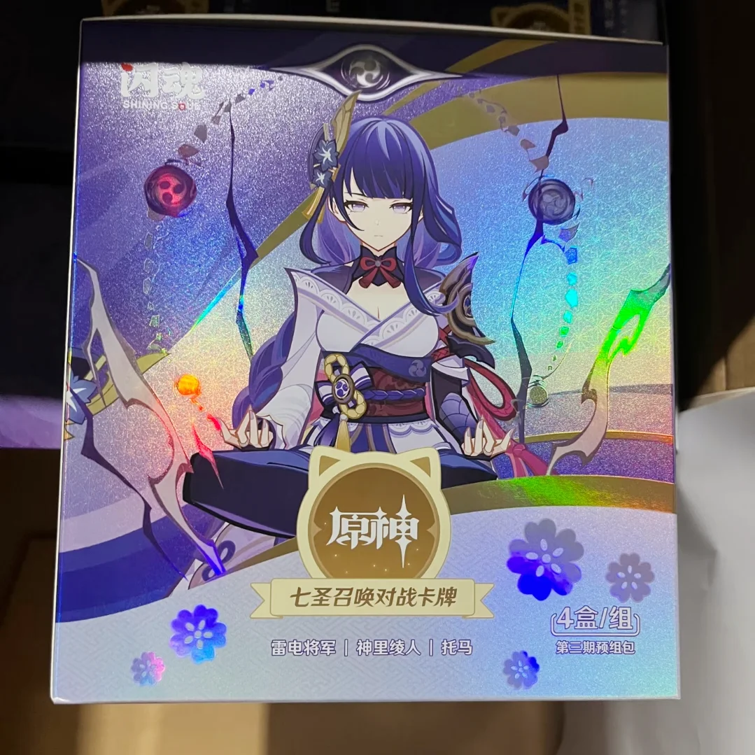 Original Genshin Impact Card Vol.3 Genius Invokation Tcg Battle Card Anime Character Competitive Booster Game Collection Cards