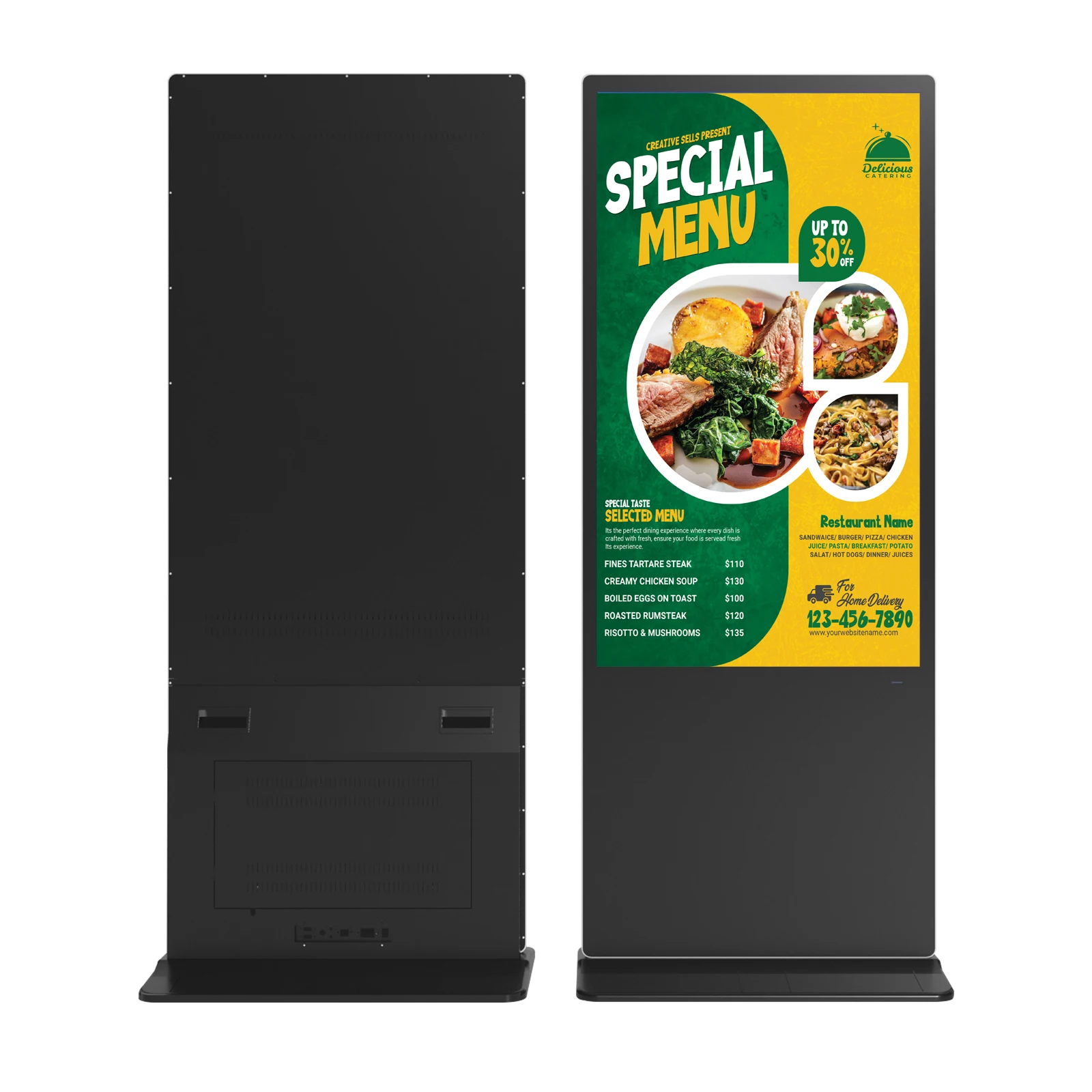 Floor Stand Digital Signage and Displays Android WIFI IPS Touch Screen Kiosk Indoor LCD Smart Advertising Display Players