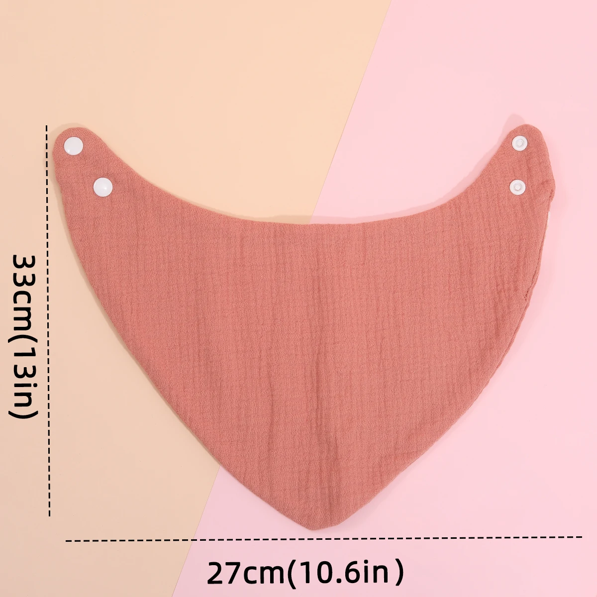 1 Stuks Crêpe Driehoek Speeksel Handdoek Baby Slabbetjes Baby Katoen Slabbetje Pasgeboren Effen Kleur Bandana Burp Doek Jongen Meisje