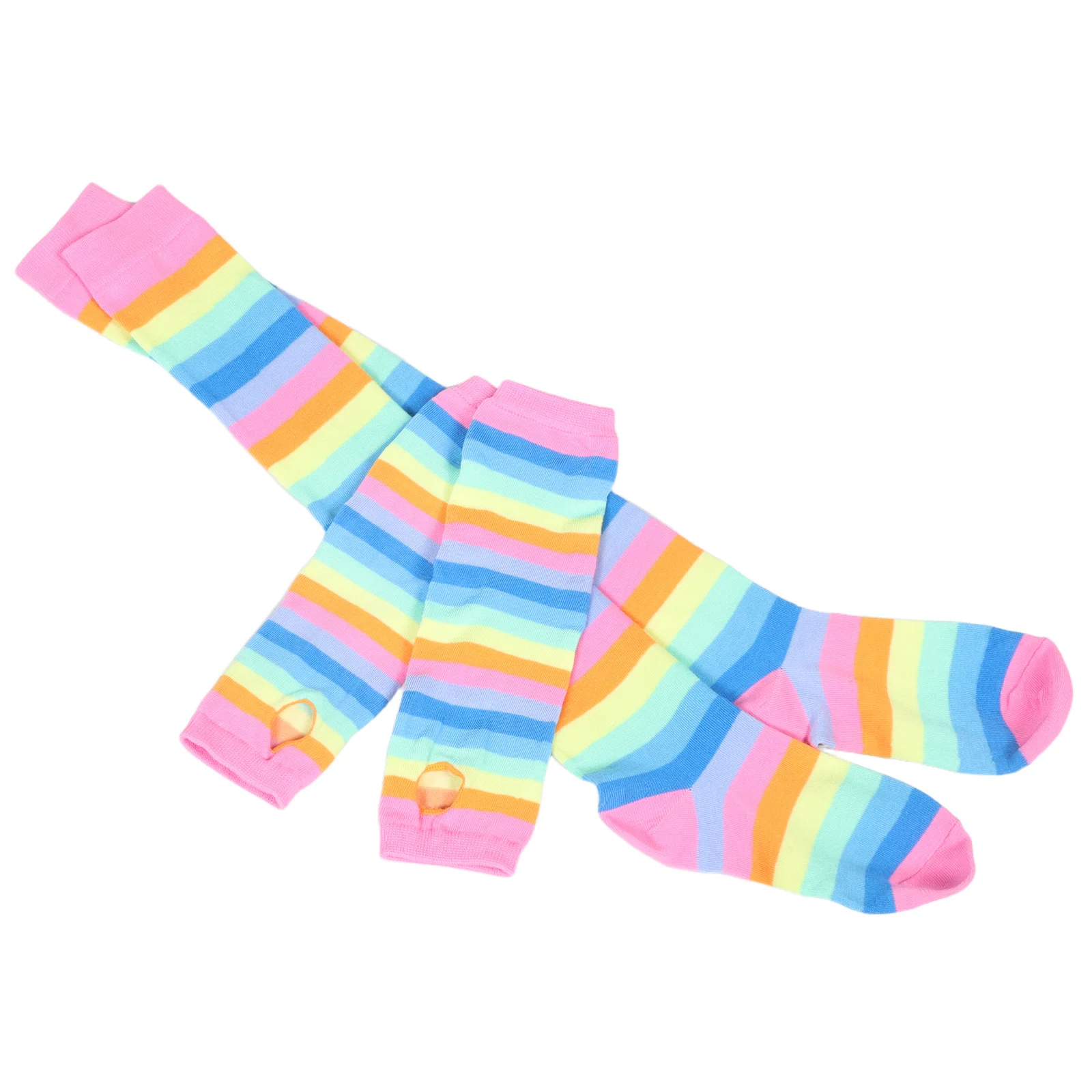 

Comfortable Striped Long Socks Arm Warmers Set Ideal for Themed Parties Cosplay Events Halloween Dress Up Accessories