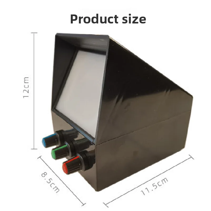 Demonstrator of the synthesis of the three primary colors of light, experimental equipment, teaching instrument