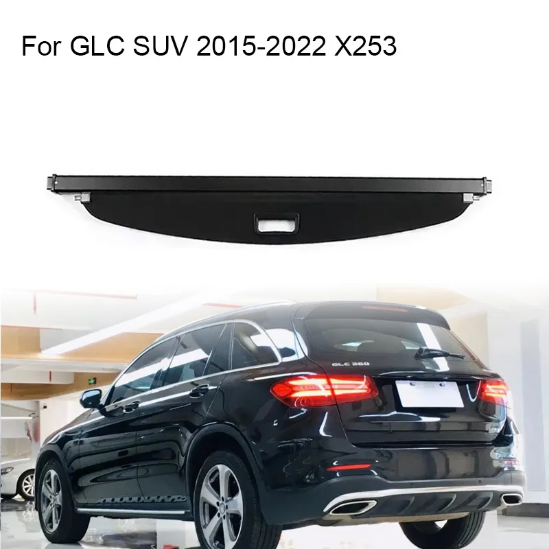 

Trunk Curtain Cover Organizer For Mercedes Benz GLC 2015-2022 SUV Rear Rack Partition Shelter Shield Shade Luggage Cargo Storage