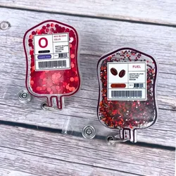 Drijfzand Bloed Type Tas Badge Haspels Intrekbare Badge Houder Verpleegkundige Arts Id/Ic Werk Kaart Houder Badge Clip Kantoorbenodigdheden