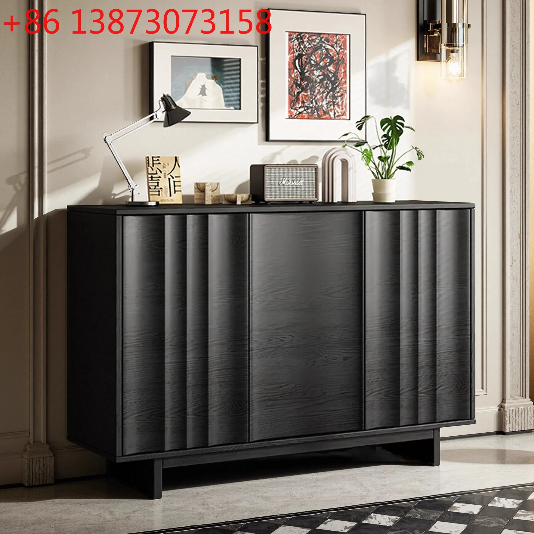 

Легкий роскошный дверной шкаф, средневековая гостиная, столовая, боковой шкаф у стены, шкафчик для хранения из массива дерева