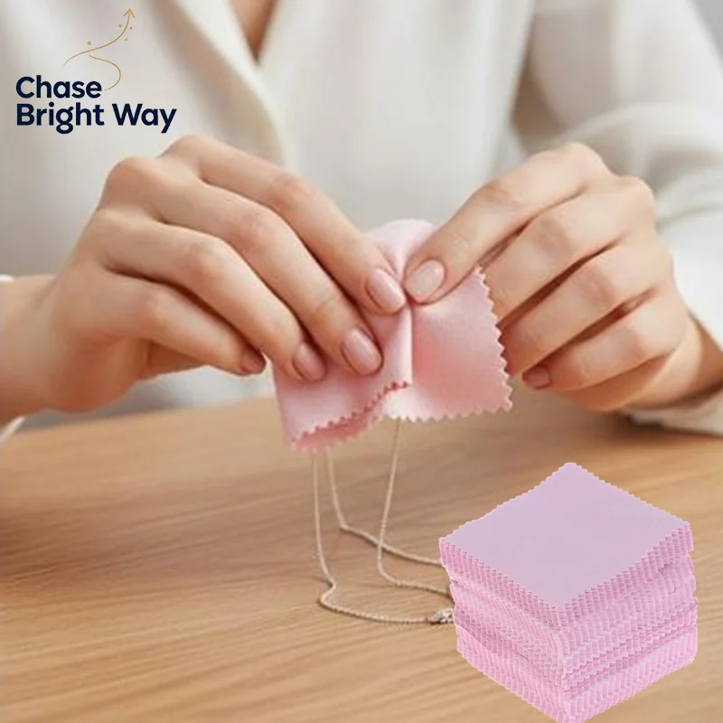 Jewelry Polishing Cloth 8x8cm Soft Cleaning Wipes For Jewelry Tools 100pcs Lint Free For Rings Necklaces Earrings