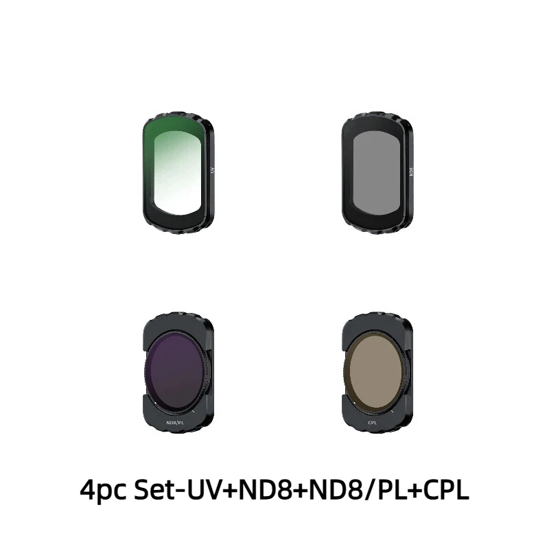 DJI OSMO POKET3 UV-Magnetfilter-Set UV CPL ND8/16/32/64 NDPL Schwarz Soft Filter Set Kameraobjektiv Drohnenzubehör