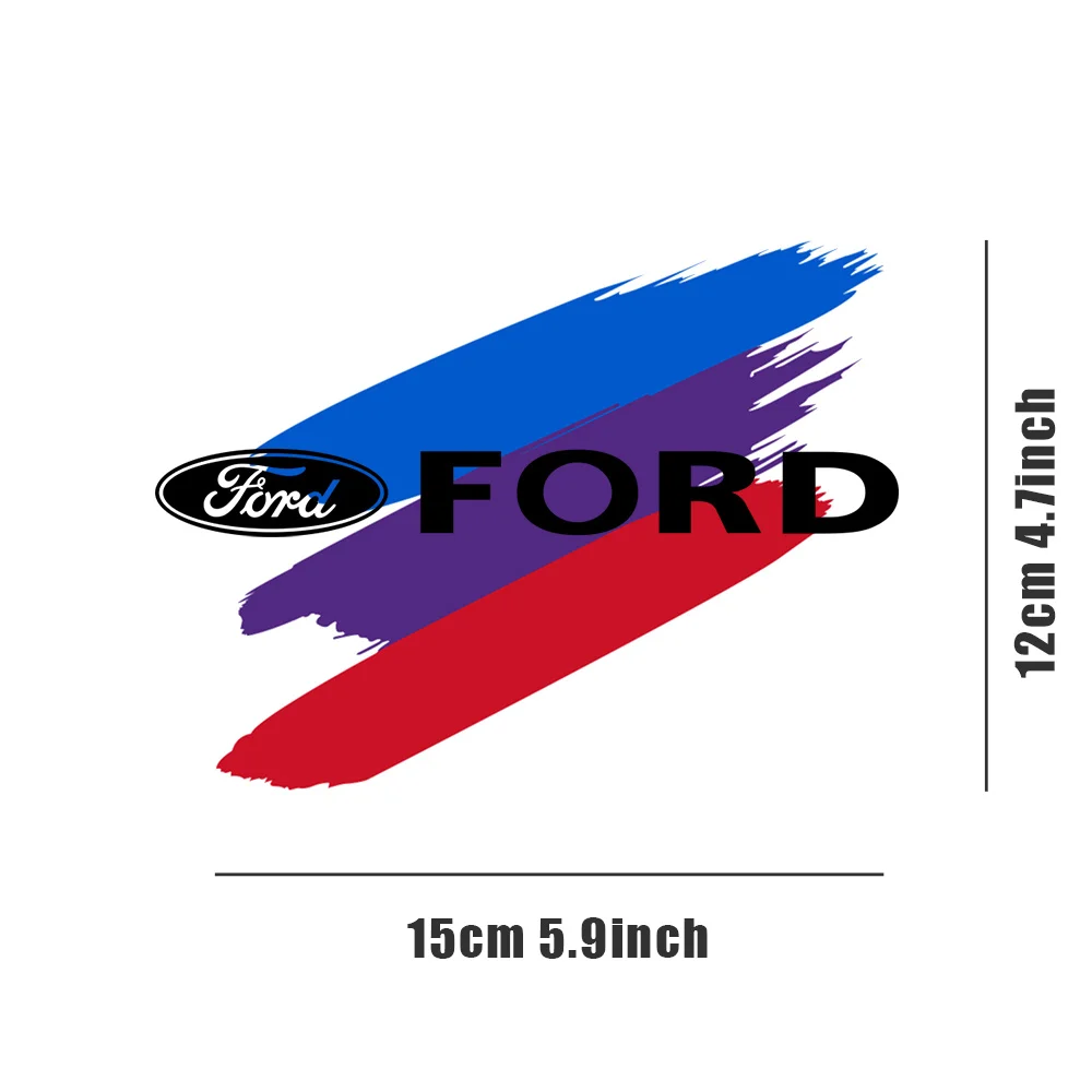 1Set Car PVC Side Body Fender Badge Trunk Stickers For Ford Fiesta Mondeo Fusion Explorer Escape Shelby Edge Taurus Mustang Kuga