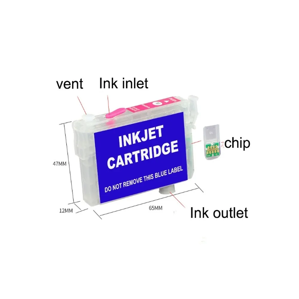 einkshop T0731 - T0734 Refillable Ink Cartridge For Epson CX7300 CX8300 TX210 CX3900 CX3905 CX4900 CX4905 CX5500 CX5600 CX7310
