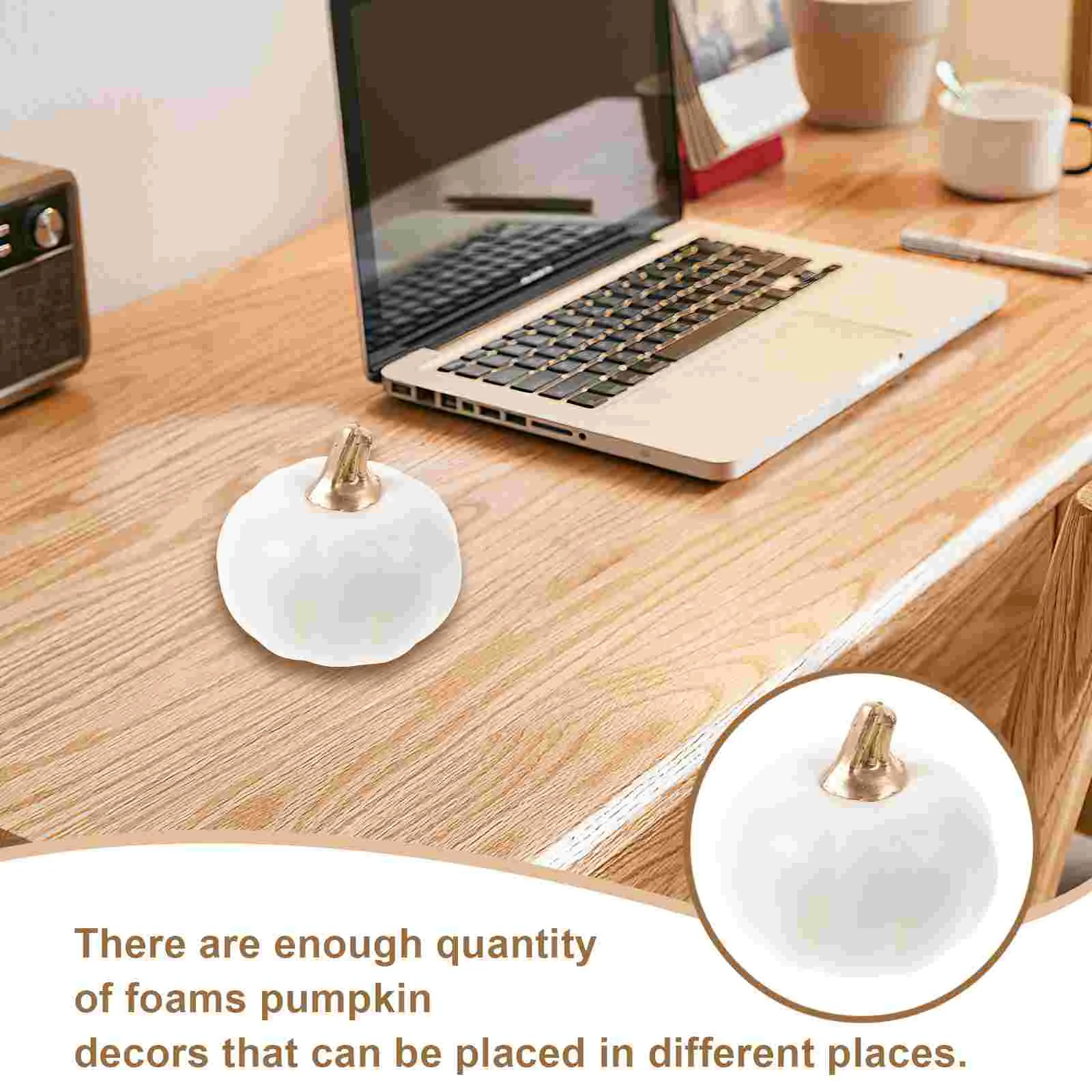 10 Pcs Simulated Pumpkin Model Decoration Props White Small Set 10pcs Faux Christmas Decorations Outdoor Fall for Home