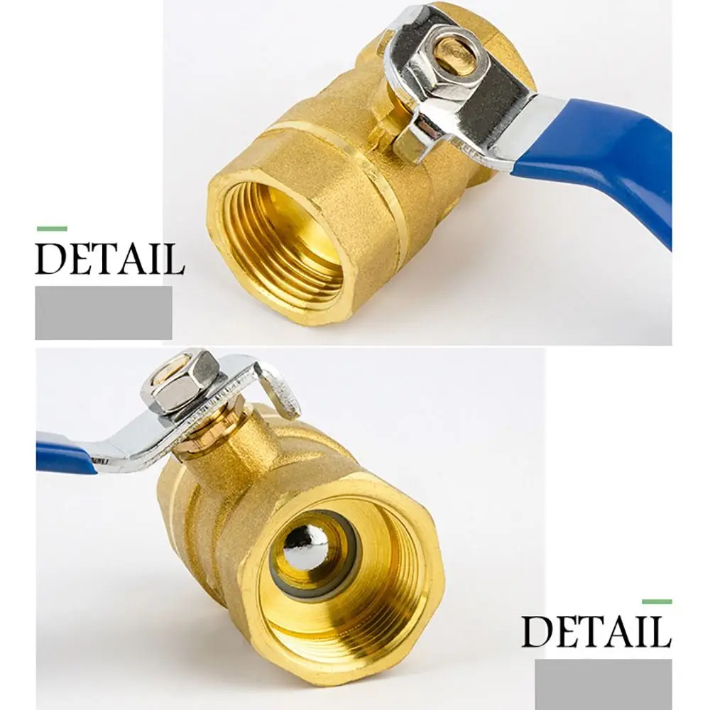 New Pure Copper Brass Ball Valve 2P 1/2