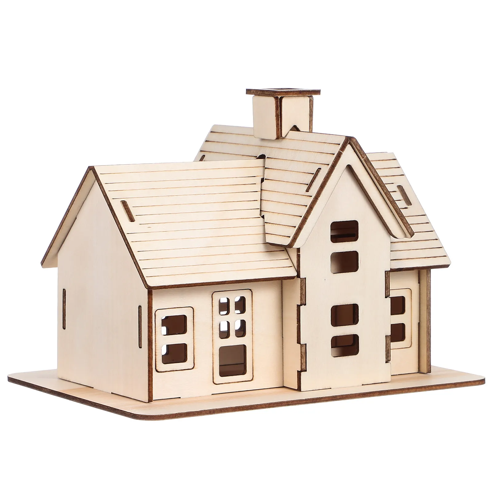 

1Set 3D Wooden Puzzle House DIY Assembly Kit for Adults Fun Educational Hands on Activity Creative Decor for Bedroom Party