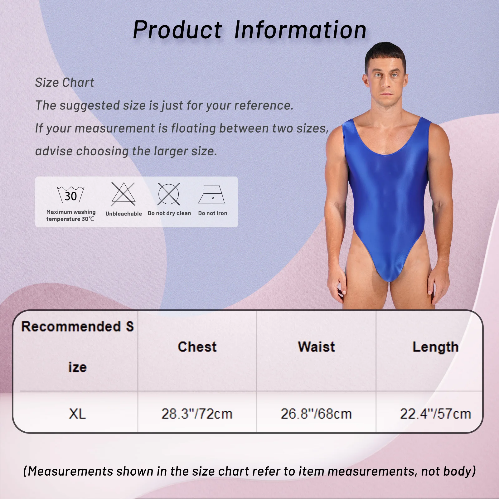 Men\'s One-piece Swimming Bodysuits Swimsuit Lingerie Teddies Bodysuit Glossy High Cut Leotard Sleeveless Backless Sport Jumpsuit