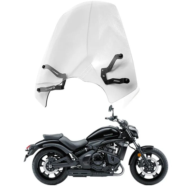 

For Kawasaki Vulcan S650 VN650 EN650 2015-2022 Vulcan S 650 Motorcycle Parts Windshield Wind Deflector With Mounting Bracket