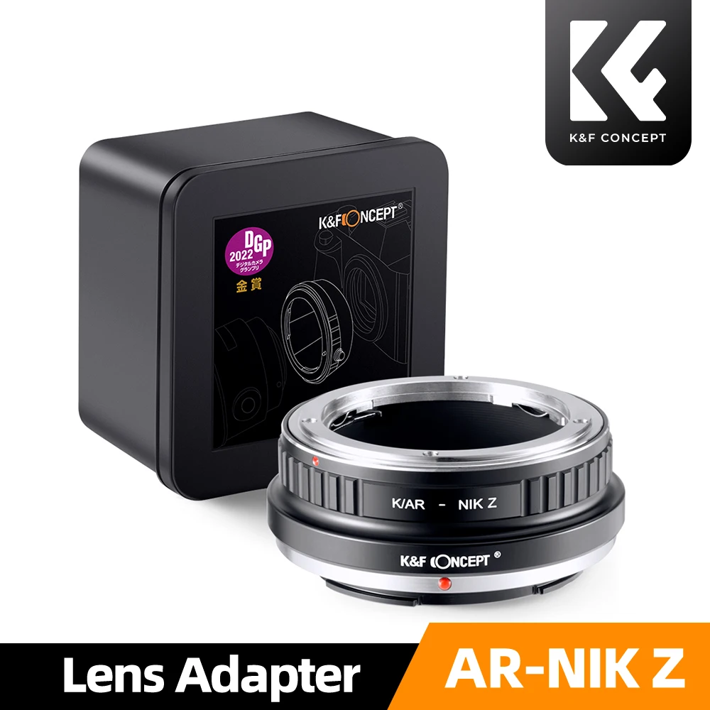 K & F Concept-Adaptador de lente AR a NZ, lente de montaje Konica AR para cámara Nikon Z Zf Zfc Z30 Z5 Z50 Z6 Z7 Z6II Z7II Z8 Z9 ZR