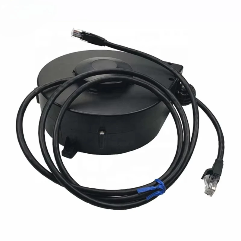 Slip Ring Transfer Signal Extension Cord Retractable 7m Network Ethernet Cable Reel for Home Appliances and Weak Current Systems