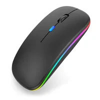 2.4GHz Bluetooth 5.2 Wireless Luminous Mouse Tablet Phone Computer USB Charging Wireless Mouse 1600DPI Portable Gaming Mouse