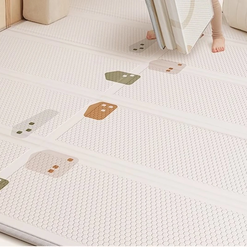 الرضع تلعب حصيرة طوي المضادة للبكتيريا XPE حصيرة للزحف تصميم على الوجهين امتصاص الصدمات وتنفس التعليمية الكلمة حصيرة #5