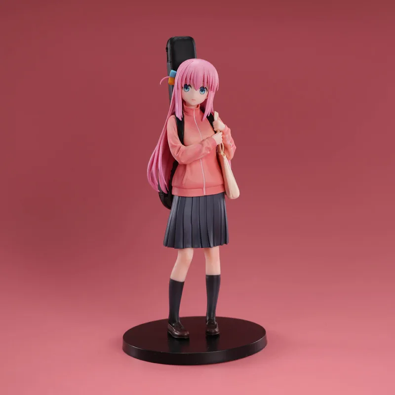 

24CM BOCCHI THE ROCK! Anime Figure Gotoh Hitori Action Figure Guitarist Girl Figure Desktop×Decorate Collections Model Doll Toys