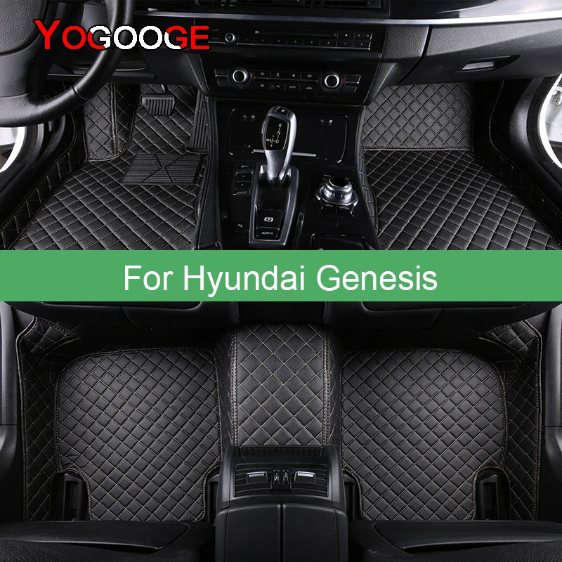 

YOGOOGE Car Floor Mats For Hyundai Genesis Foot Coche Accessories Auto Carpets