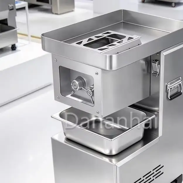 Butcher Slicer Commercial Electric Meat Cutter Stainless Steel Deli Machinery For Raw Meat Slicing