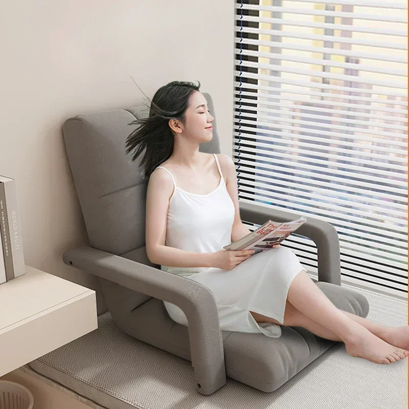 Household Goods Lazy Sofa, Bedroom Bay Window Sofa Leisure Chair, Reclining Single Sofa Balcony Tatami Leisure Sofa Chair