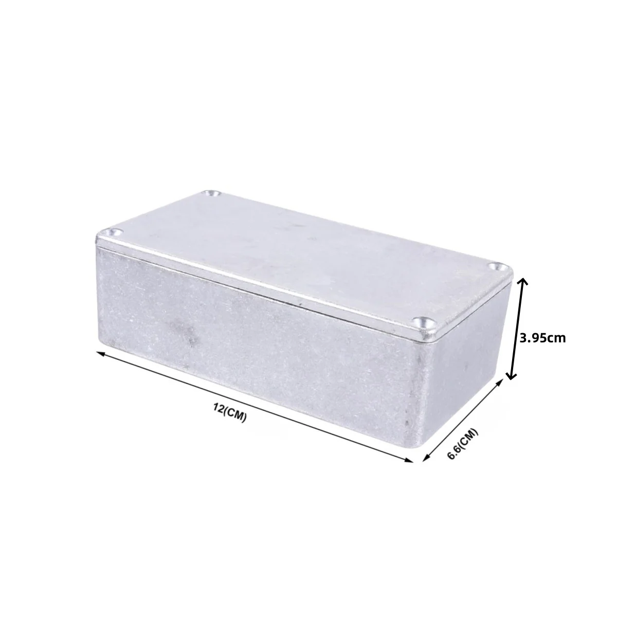 Miwayer 125B Aluminum Guitar Pedal Enclosure (122x66x39.5mm) - Heavy-Duty Metal Case for DIY Effects, Compact & Durable Build