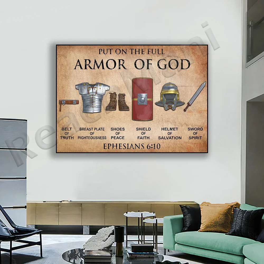 Armor of God Poster, Warrior of God, Victorious Christian Living Quotes, Jesus Poster