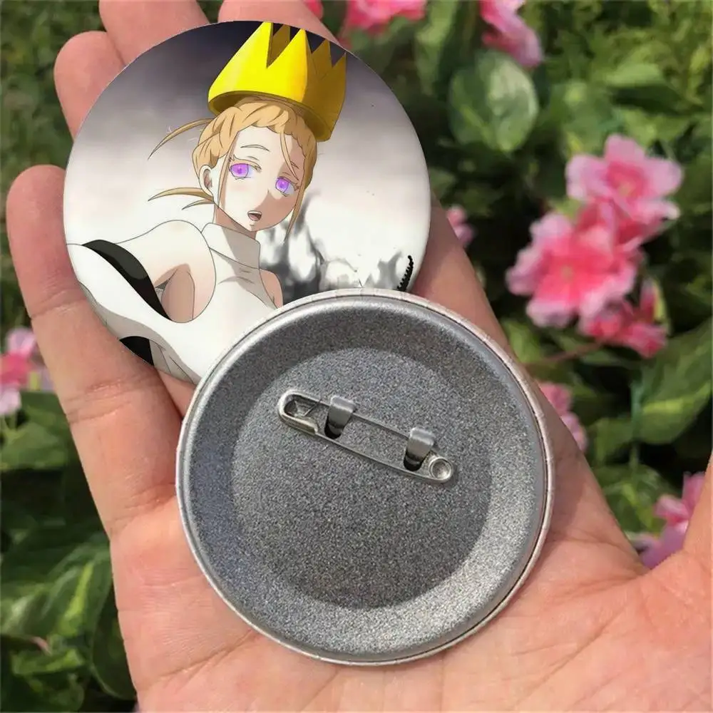Fire Force Anime Badges Button Round Creative Pin Brooch Badge Bag Decor Accessories Fans Collect Friends Gifts
