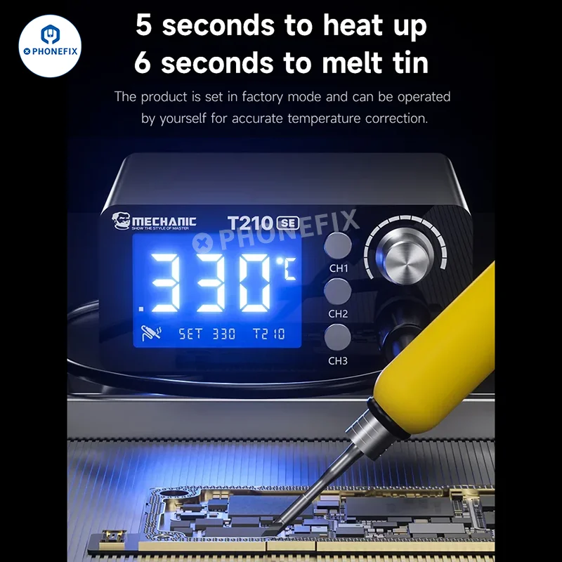 MECHANIC T210 SE Smart Thermostatic Soldering Station LED Display Auto Sleep Fast Heating 210 Electronic Welding Rework Tools