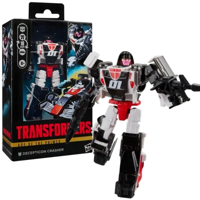 

Transformers Age of The Primes Decepticon Crasher Deluxe Class 5.5-inch Converting Action Figure Robot Toys Gift